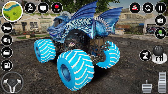4x4 Monster Truck Stunt Games