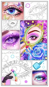 Beauty Coloring Games,Lips,Eye