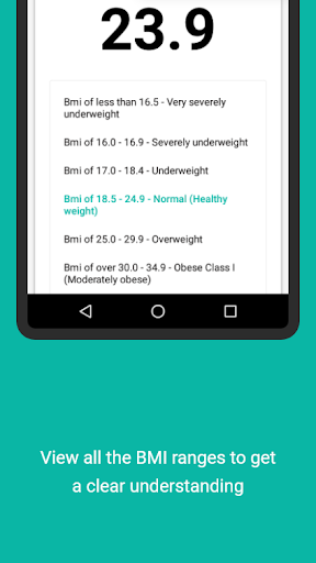 BMI Calculator Screen 3