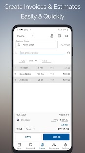 Billculator Easy Invoice Maker Ekran görüntüsü