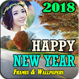 NewYear Greetings Card & Photo Frames 2018 icon