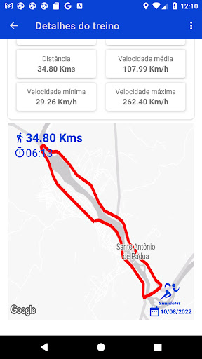 SimpleFit: Caminhada e Corrida Screen 3