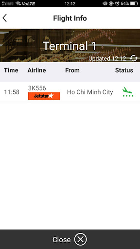 Cabs@Changi Screen 2