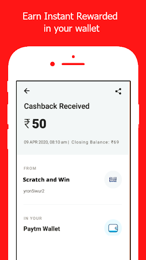 Scratch Card And Win Paytm Cash