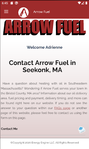 Arrow Fuel Screen 2