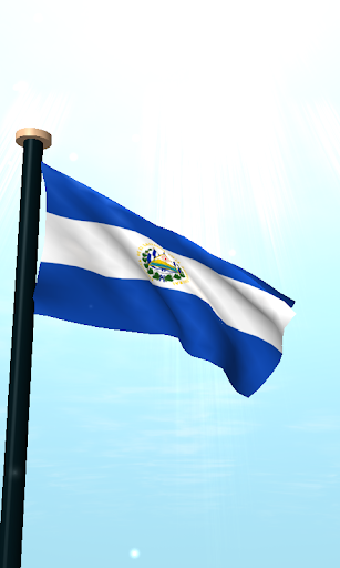 El Salvador Flag 3D Free Screen 2