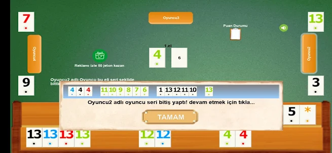 İnternetsiz Okey