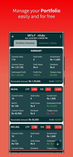 Share Hub - NEPSE Portfolio Screen 3