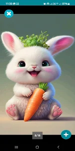 Cartoon Rabbit Cute Wallpaper