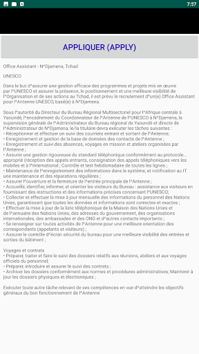 Chad Jobs, Jobs in Chad Screen 2