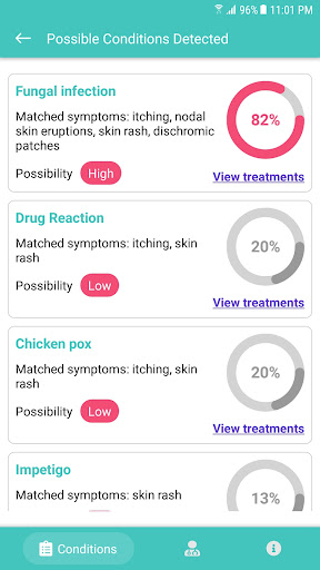 AI Symptom Checker Screen 3