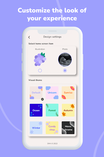 Screenshot of Pregnancy Tracker App - EMA