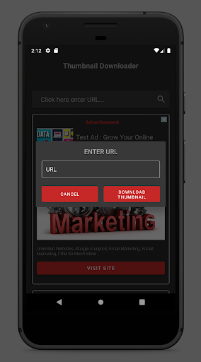 Video Thumbnail Downloader Screen 2