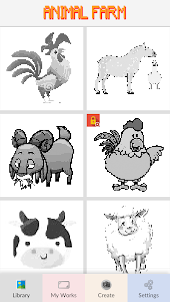 Animal Farm Pixel Art