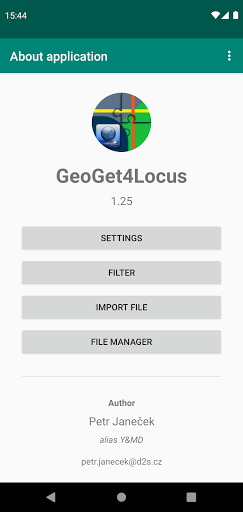 GeoGet4Locus for Locus Map Screen 3