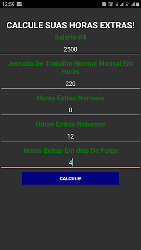 Minha Hora Extra Screen 2