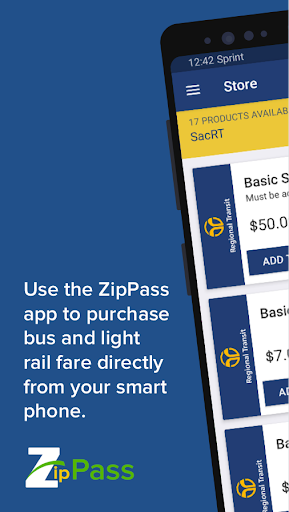 Android application ZipPass screenshort