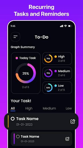 Android application 2024 Task Planner & To Do List screenshort