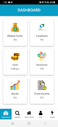 Android application NIVESH SAMADHAN screenshort
