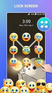 Lock Emoji Screen