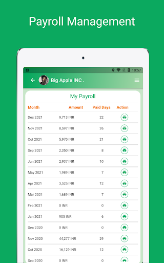 Screenshot of Payroll App for Employers, HRM
