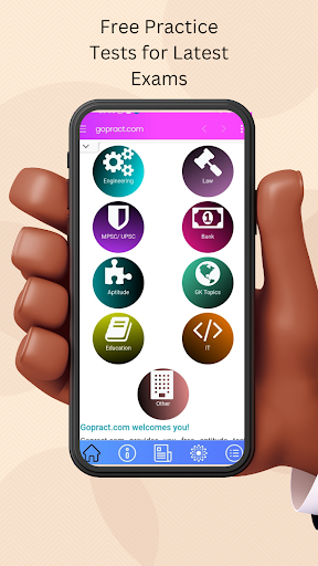 Android application Gopract : Your Exam Prep guide screenshort