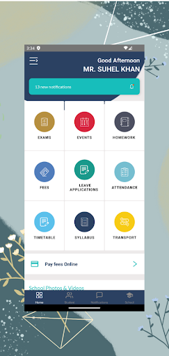 Tribhuvan Academy - PARENT APP Screen 3