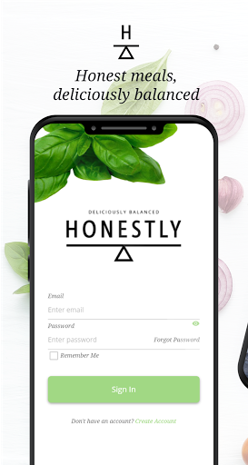 Android application Honestly screenshort
