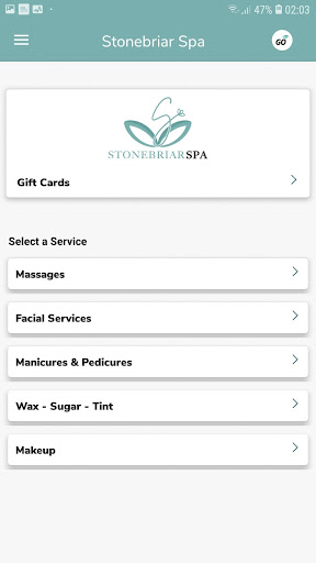 Android application Stonebriar screenshort