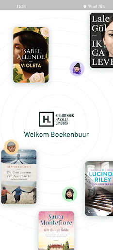 Android application Boekenbuur screenshort