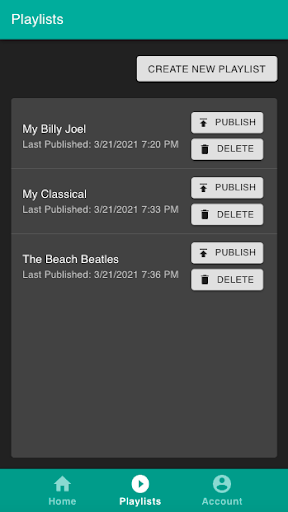 Smartlist Music Screen 2
