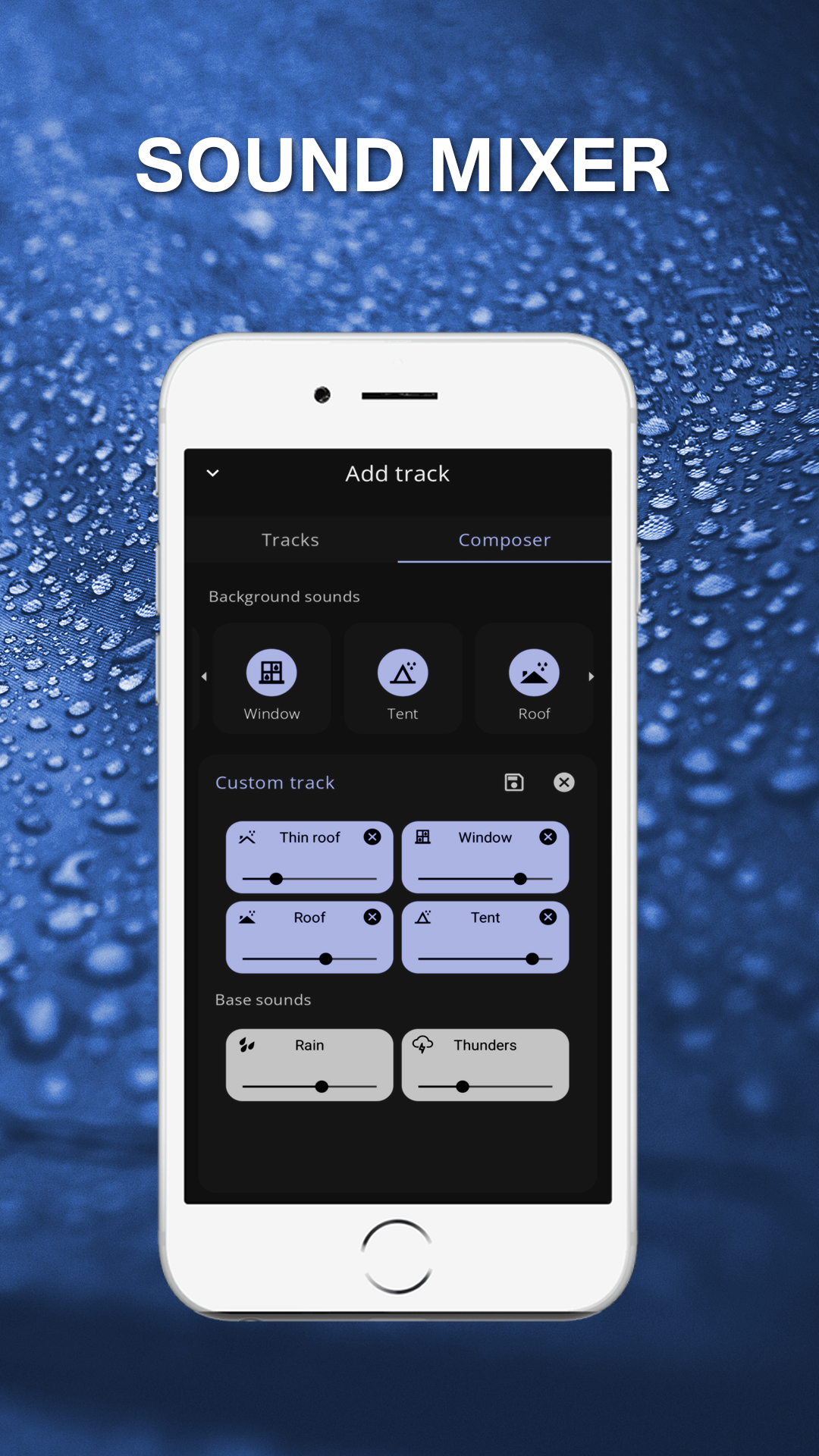 Android application Rain Sounds - Sleep Ambience screenshort