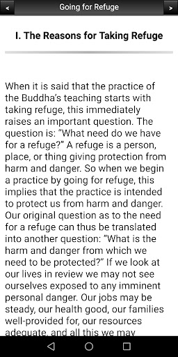 Buddhism: Going for Refuge Screen 3