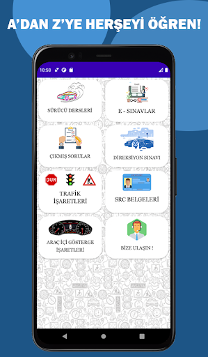 Android application Ehliyet Sınav Soruları 2024 screenshort