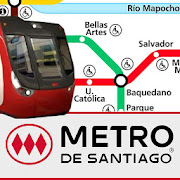 Mapa del Metro de Santiago de Chile sin Internet