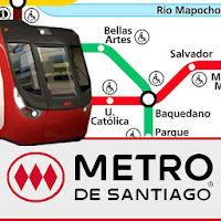 Mapa del Metro de Santiago de