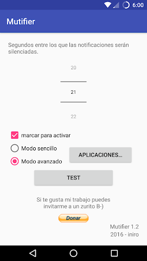 Android application Mutifier screenshort