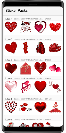 WASticker Lovely Amor Stickers Screen 3