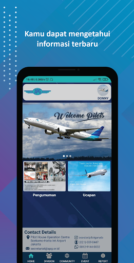 Android application Asosiasi Pilot Garuda screenshort