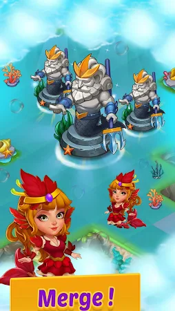 Game screenshot Merge Mermaids-magic puzzles mod apk