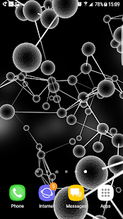 Molecules 3D Live Wallpaper Ekran görüntüsü