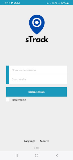 Android application sTrack GPS screenshort