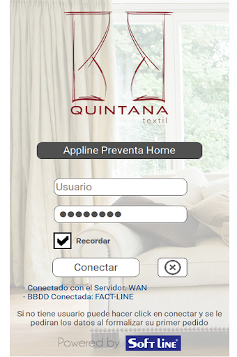 Android application AppLine Cortinas Quintana screenshort