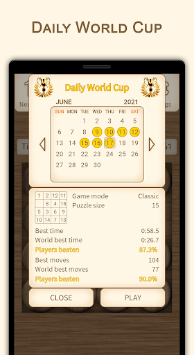 15 Puzzle (Game of Fifteen) Screen 3