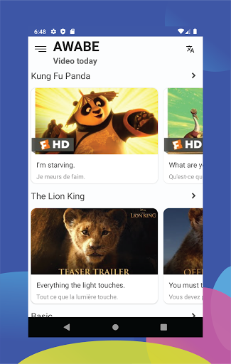 Android application English Today screenshort