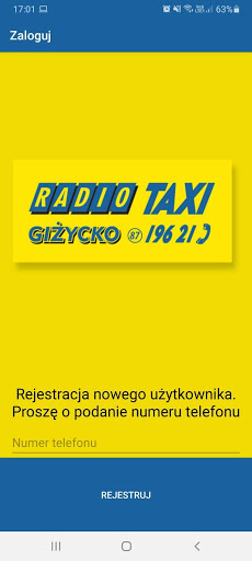 Android application Radio Taxi Giżycko 196 21 screenshort