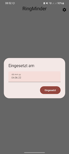 Android application RingMinder screenshort