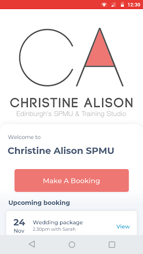 Android application Christine Alison SPMU screenshort