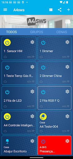 Android application A4sws Automação screenshort