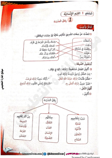 حلول كراس النشاطات لغة العربية Screen 2